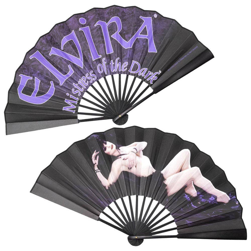 Elvira Laid Bare Double Sided XL Fan
