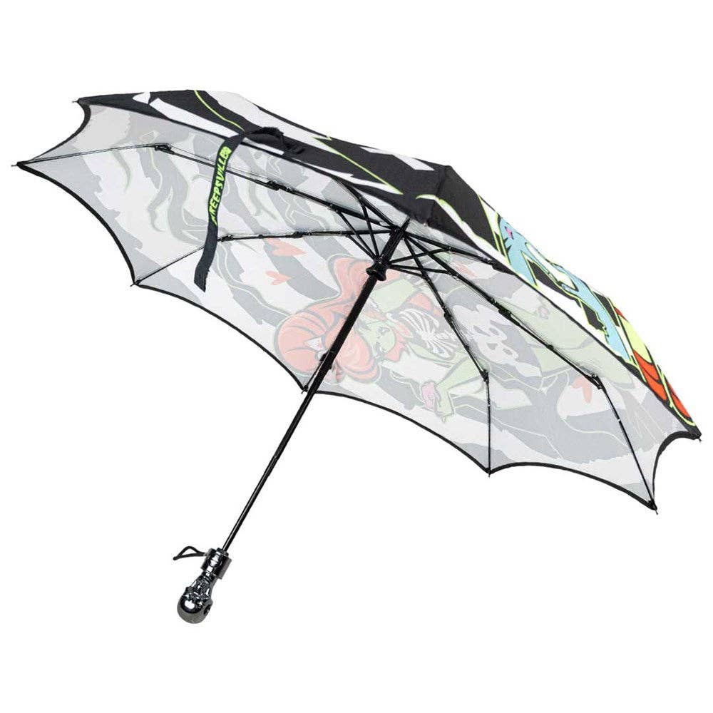 Skull Handle Zombie Girl Anti UV Umbrella
