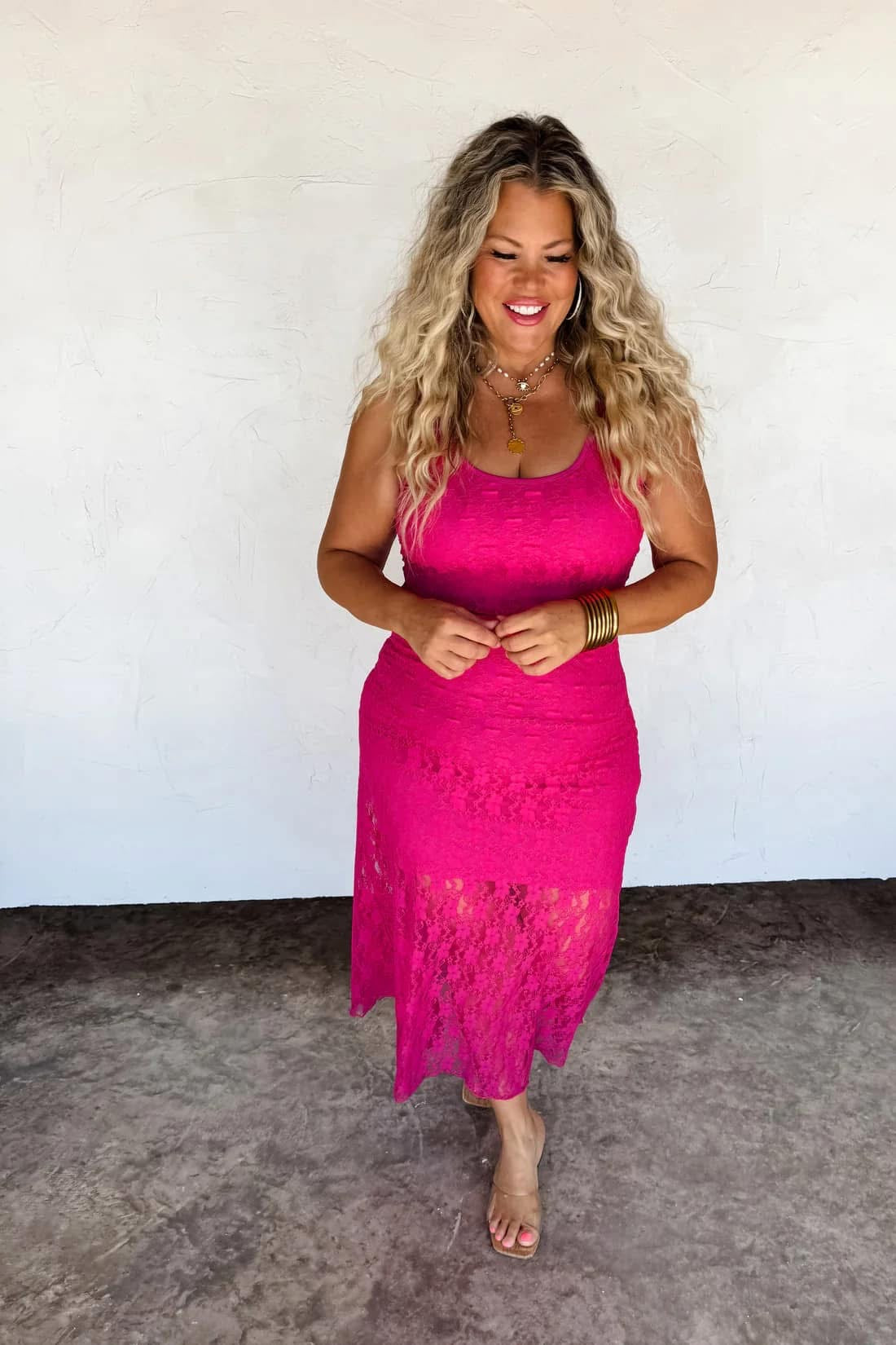 Leely Lace Slip Dress