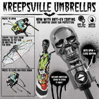 Skull Handle Zombie Girl Anti UV Umbrella